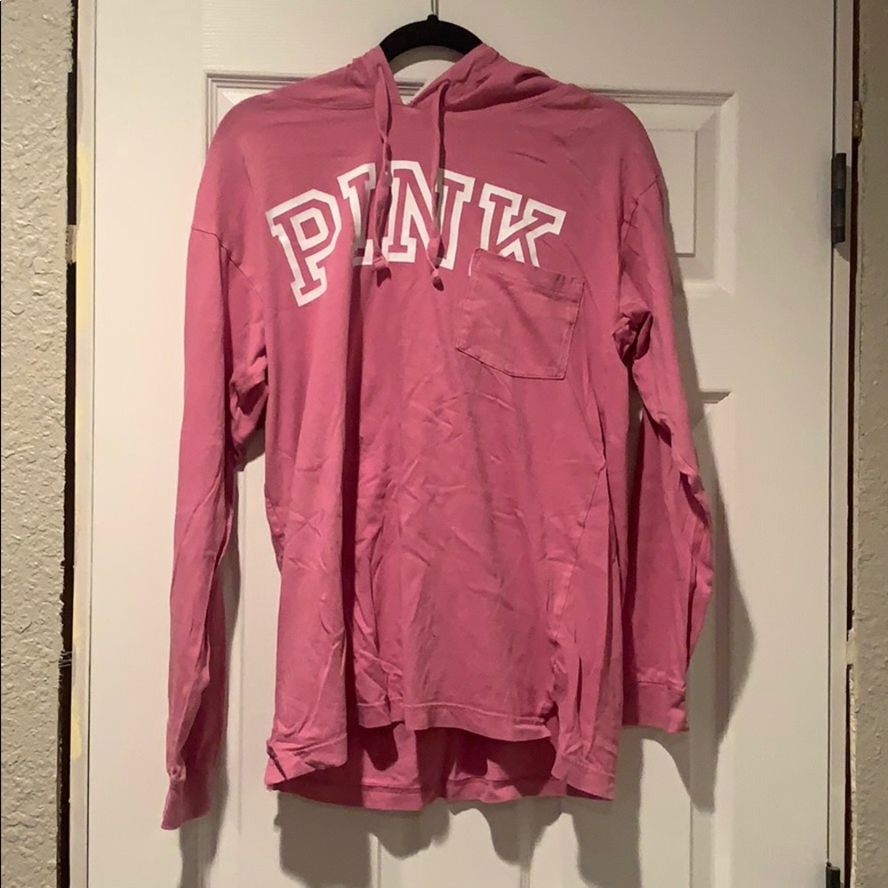 light pink Pink oversized tshirt hoodie